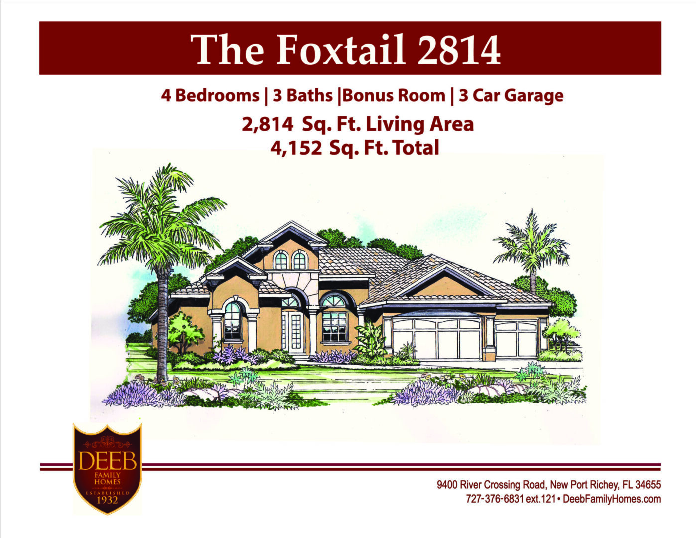 Foxtail 2814 Front elevation